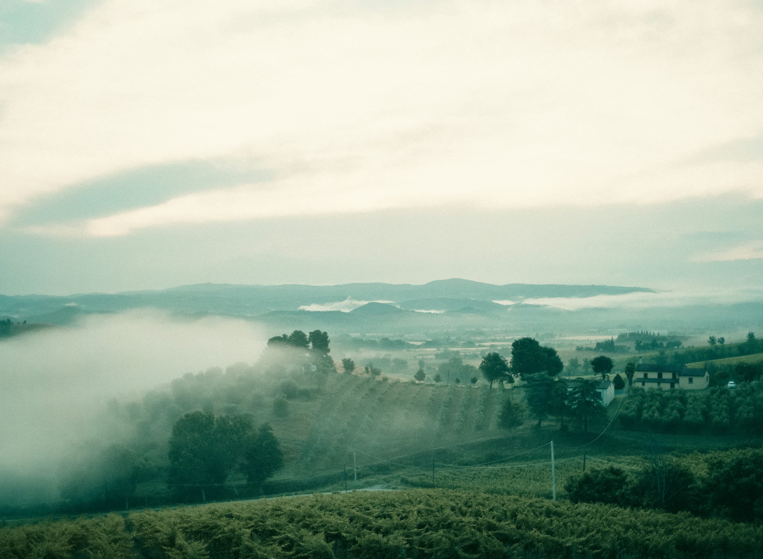 Umbrian landscape on Lake Trasimeno